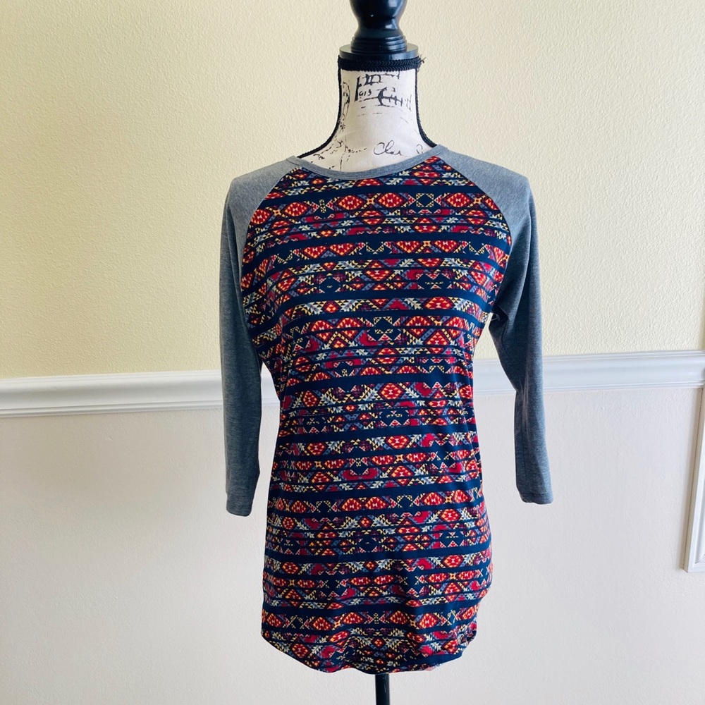NWT LuLaRoe MULTI COLOR LONG SLEEVE TOP XSMALL